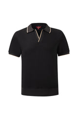 open collar -Black