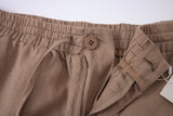 Linen Short-Brown