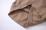 Linen Short-Brown