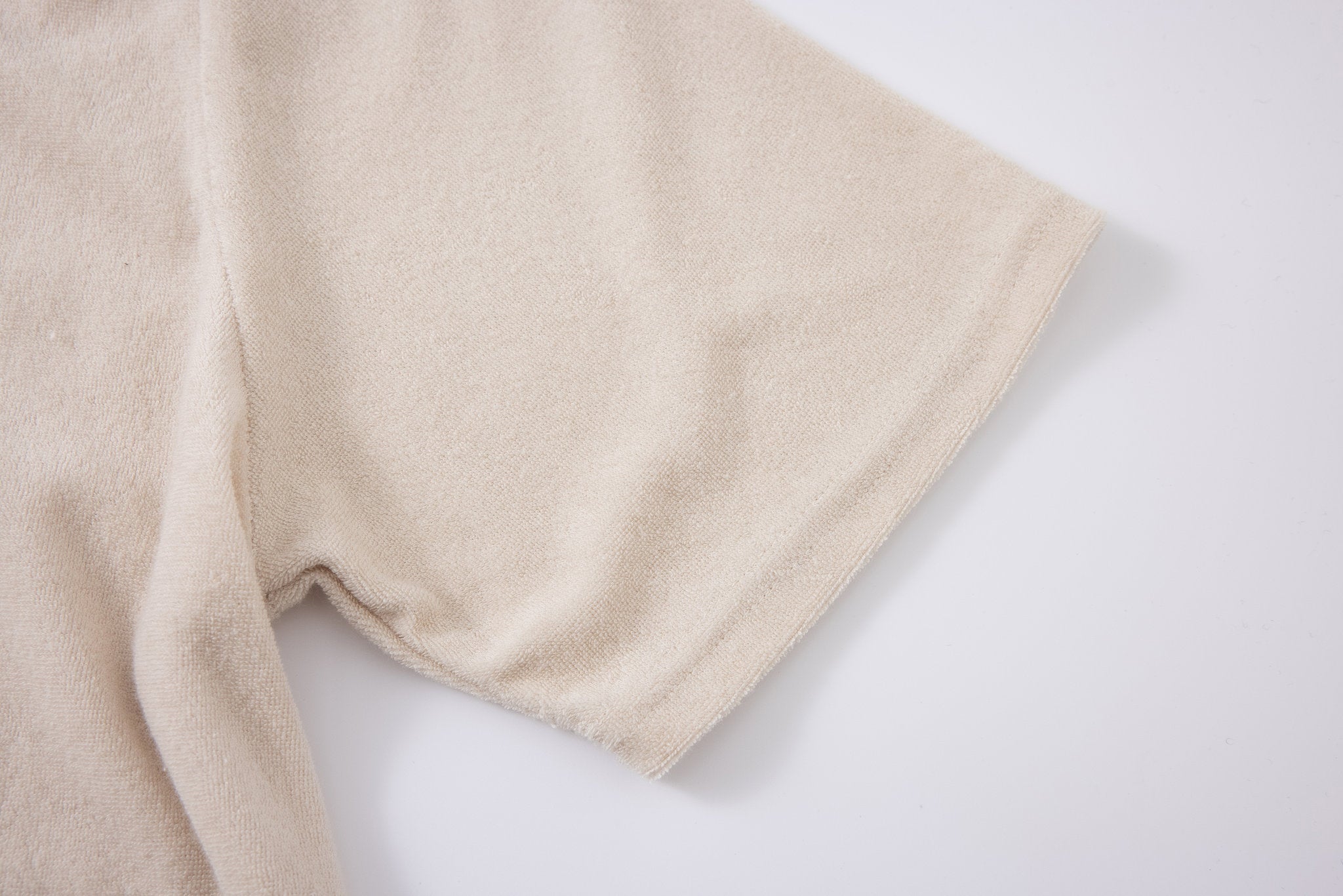 Towel Polo-Beige × Linen Pants-Ivory — Combo Look