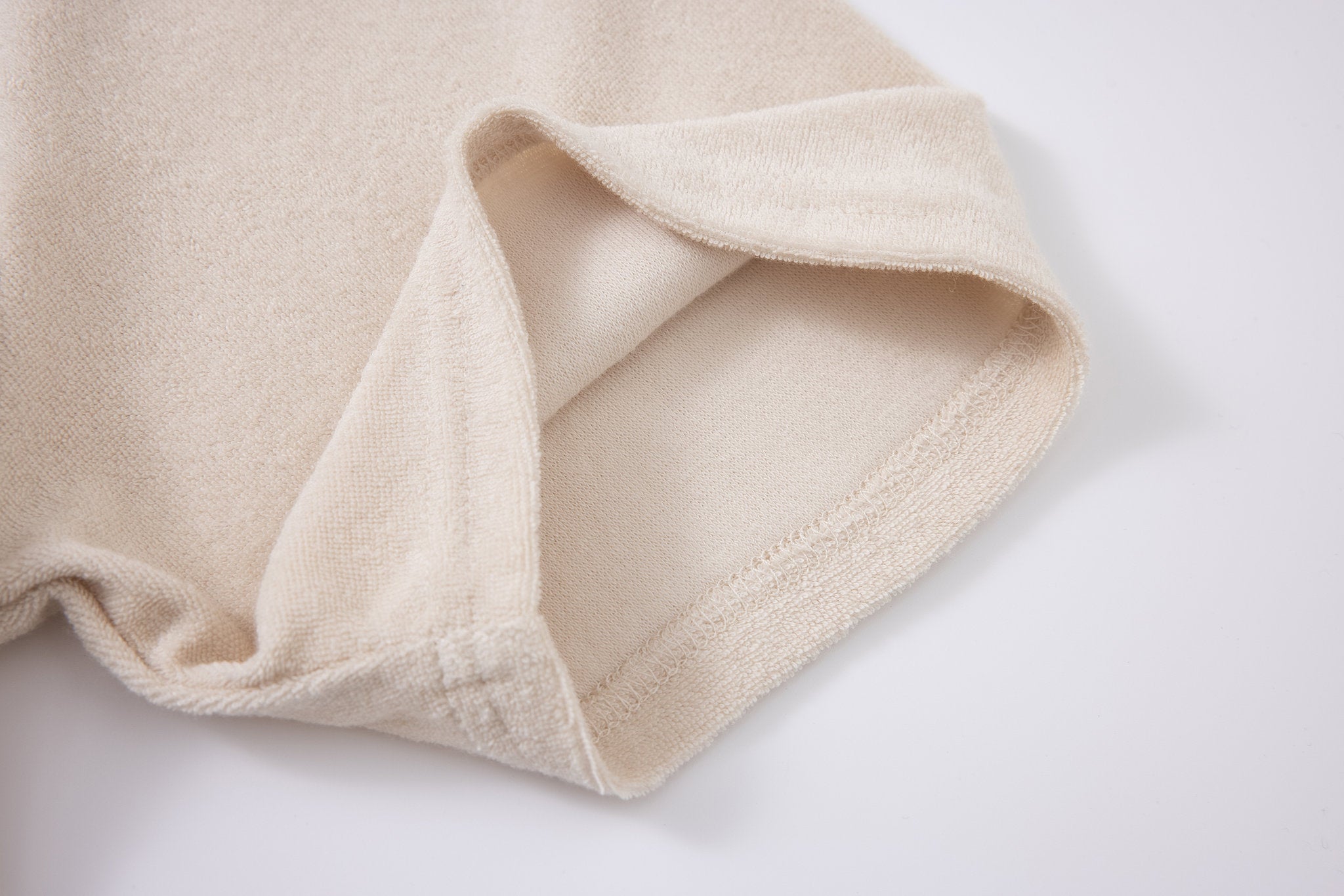 Towel Polo-Beige × Linen Pants-Ivory — Combo Look