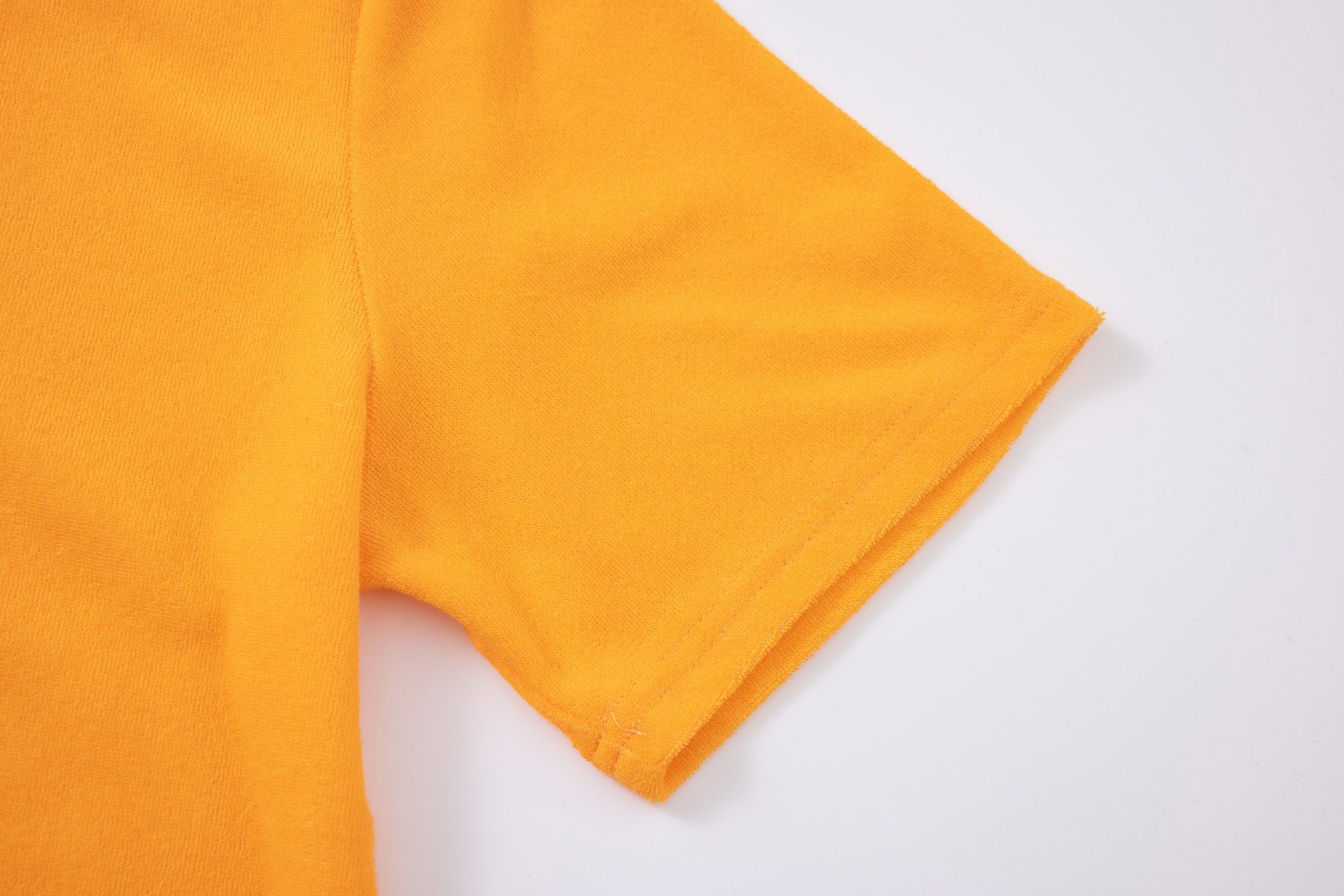Towel Polo-Orange × Linen Pants-Ivory — Combo Look