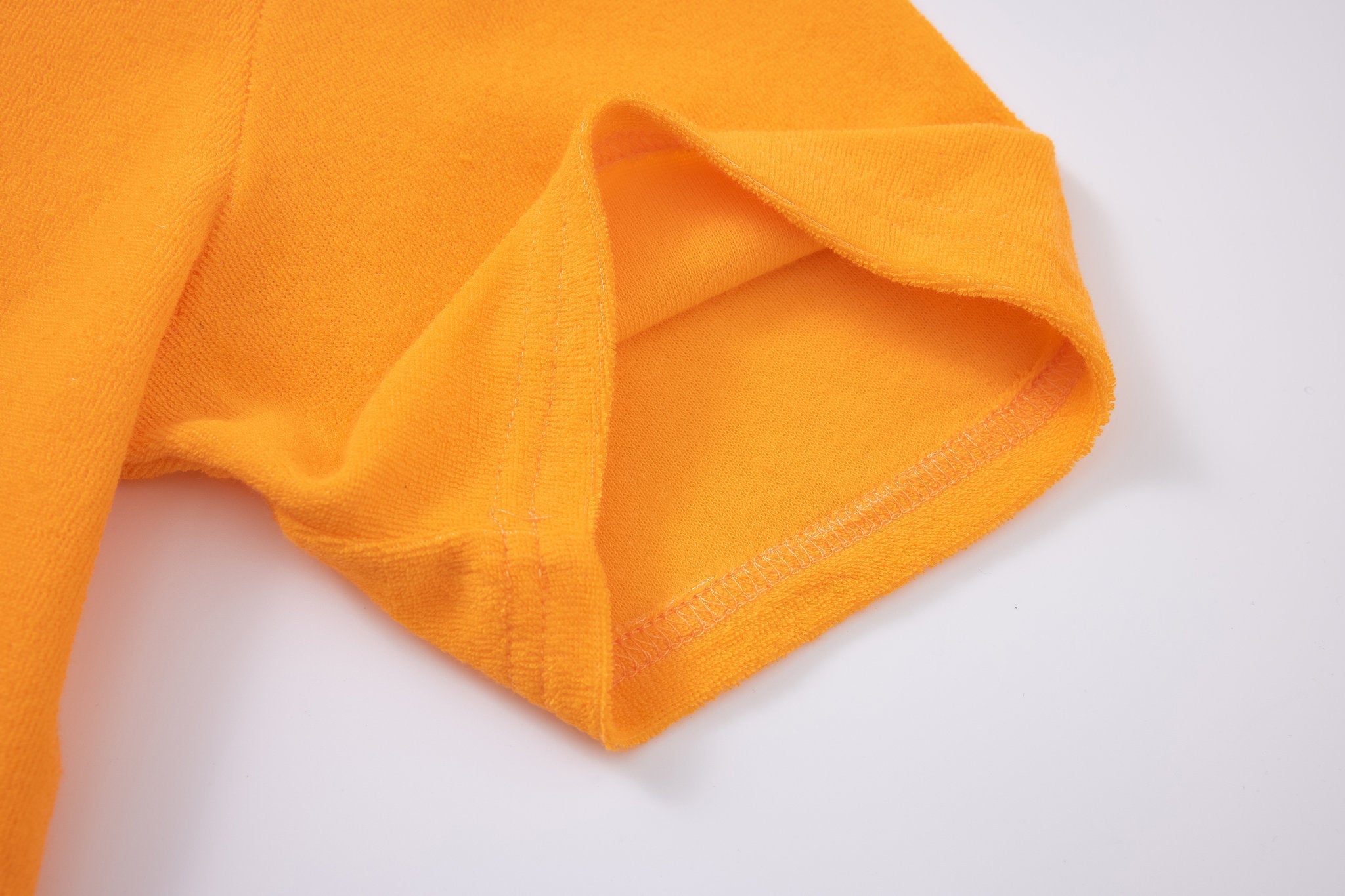 Towel Polo-Orange × Linen Pants-Ivory — Combo Look