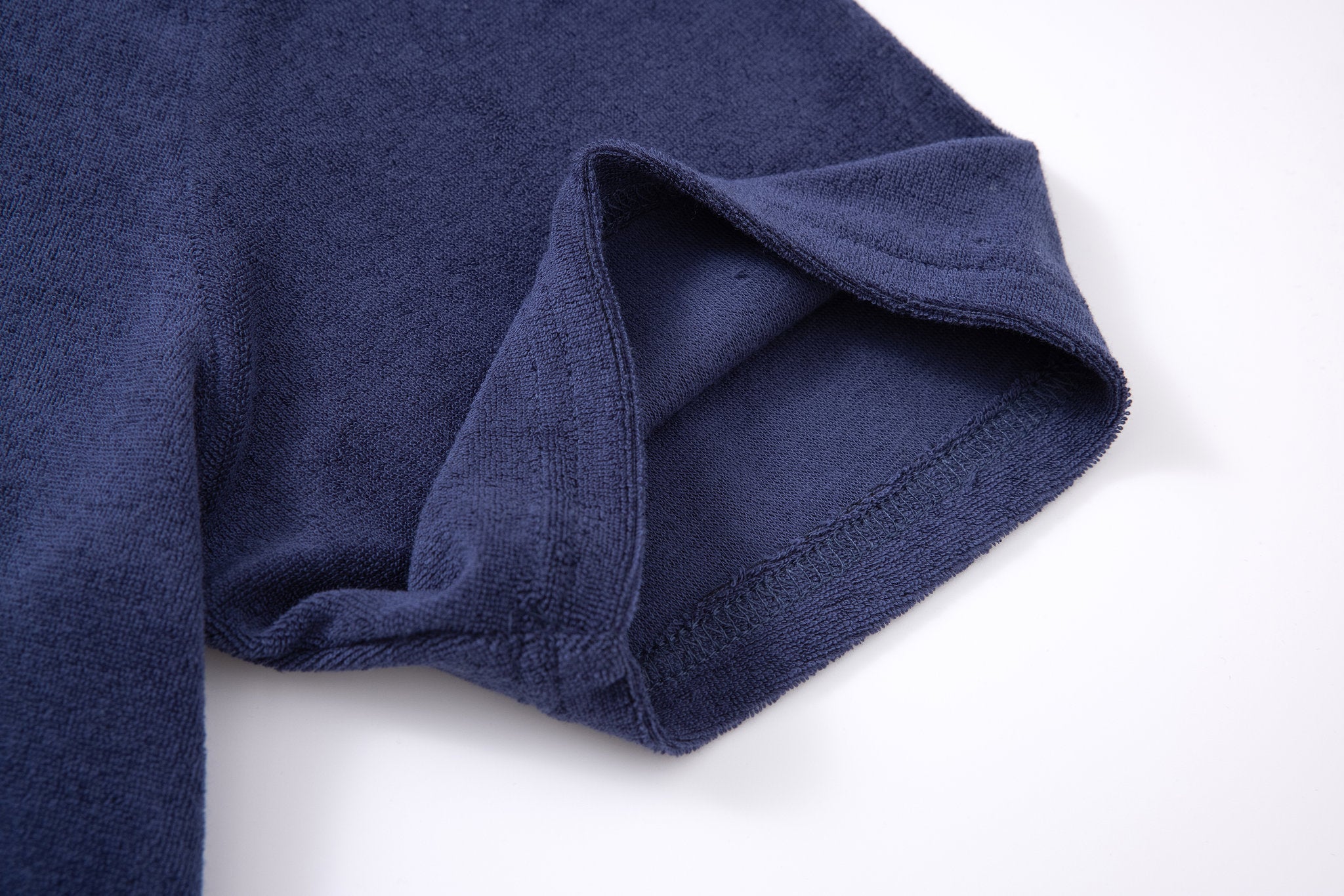 Towel Polo-Navy × Linen Pants-Beige — Combo Look