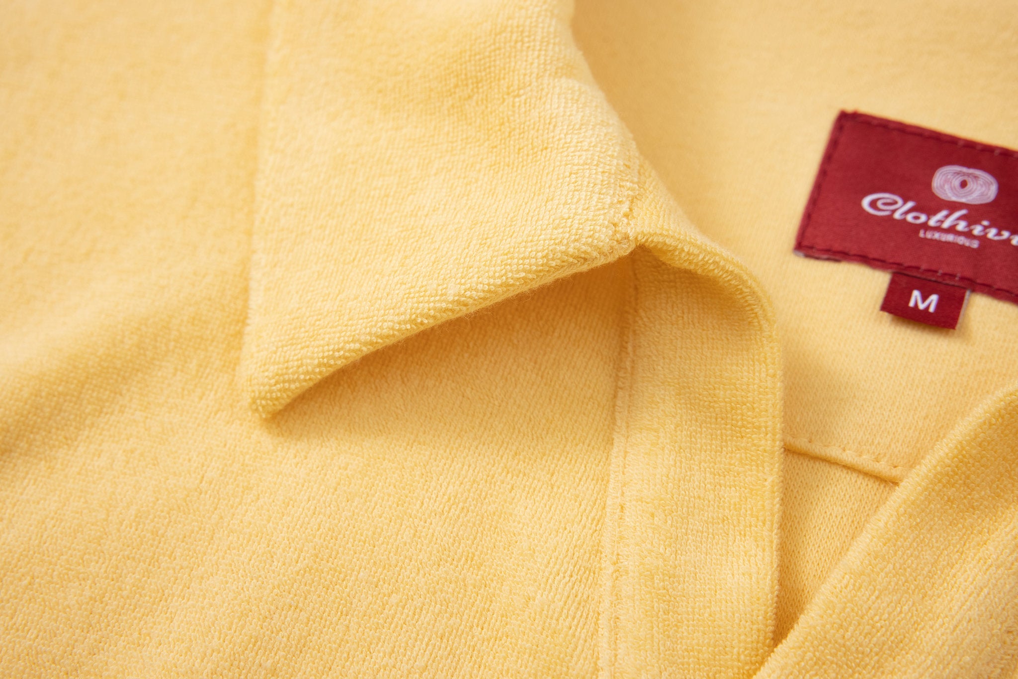 Towel Polo-Yellow × Linen Pants-Beige — Combo Look