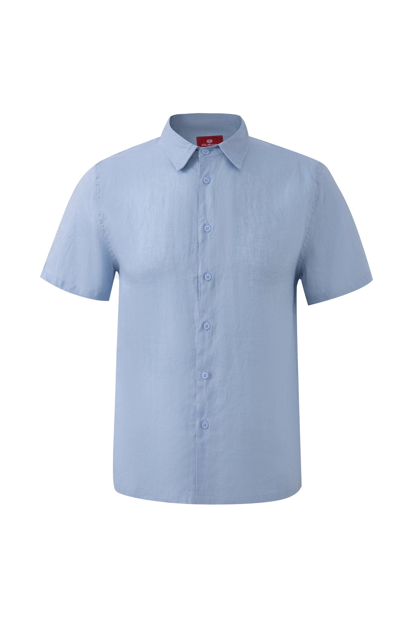 Linen Short Sleeves-Ocean-Blue