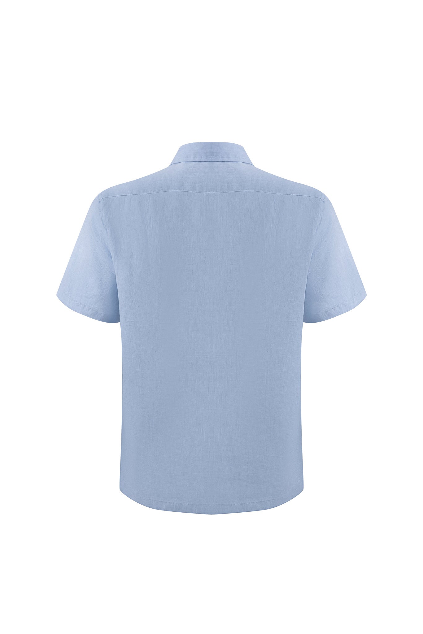 Linen Short Sleeves-Ocean-Blue