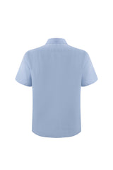 Linen Short Sleeves-Ocean-Blue