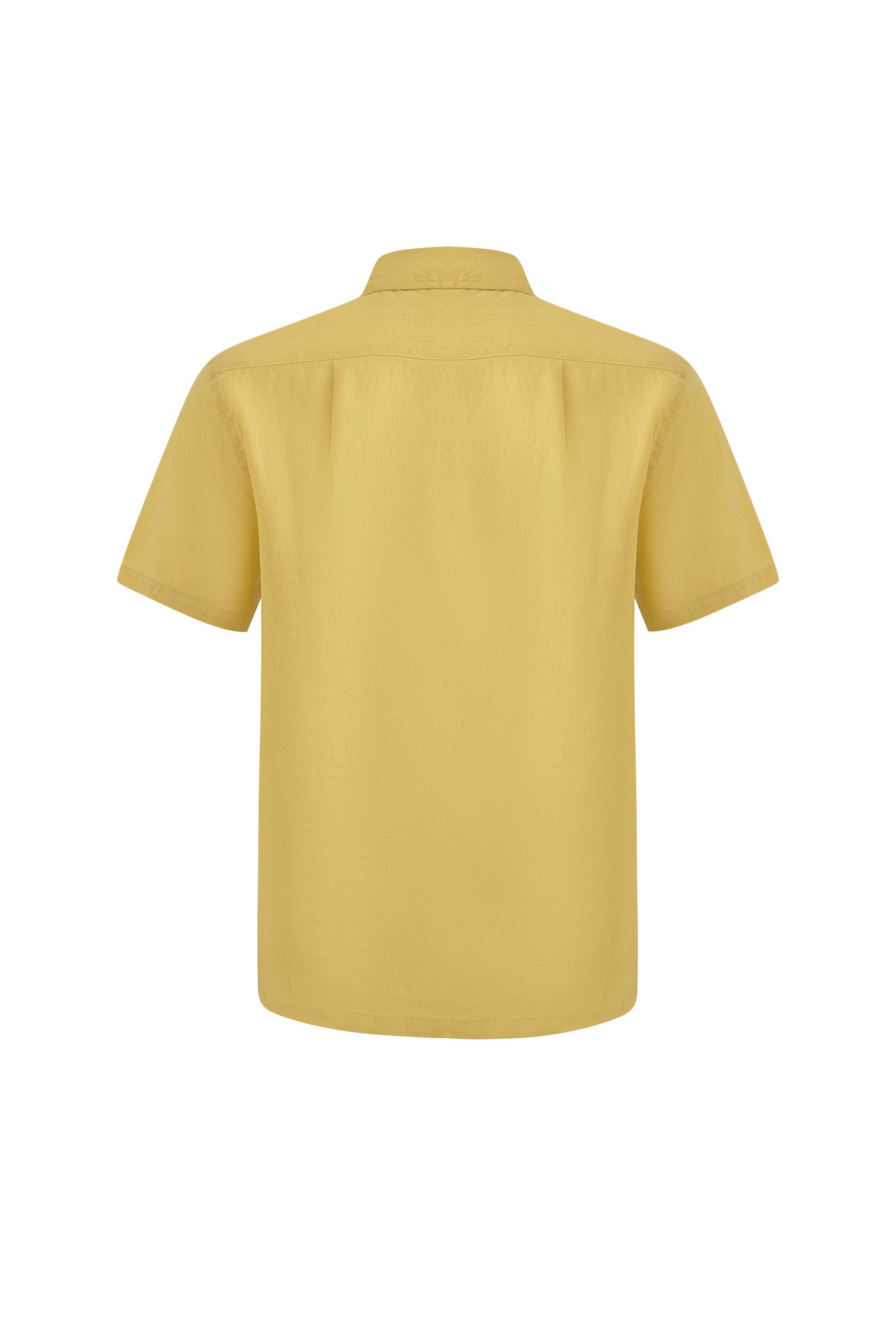 Linen Short Sleeves-Lemon-Yellow × Linen Pants-Ivory — Combo Look