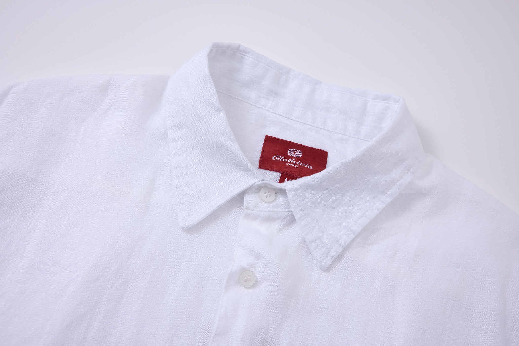 Linen Short Sleeves-White × Linen Pants-Ivory — Combo Look