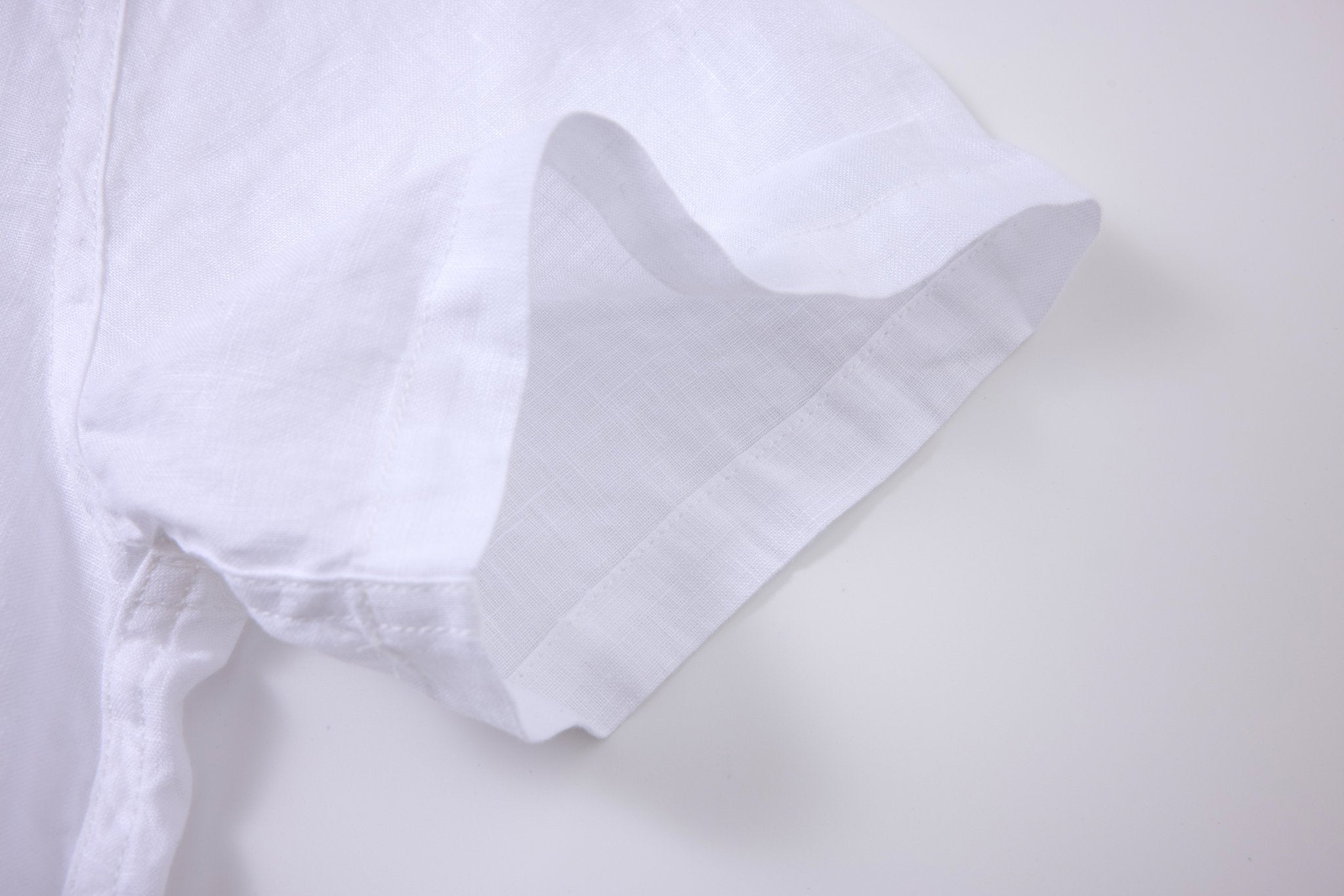 Linen Short Sleeves-White