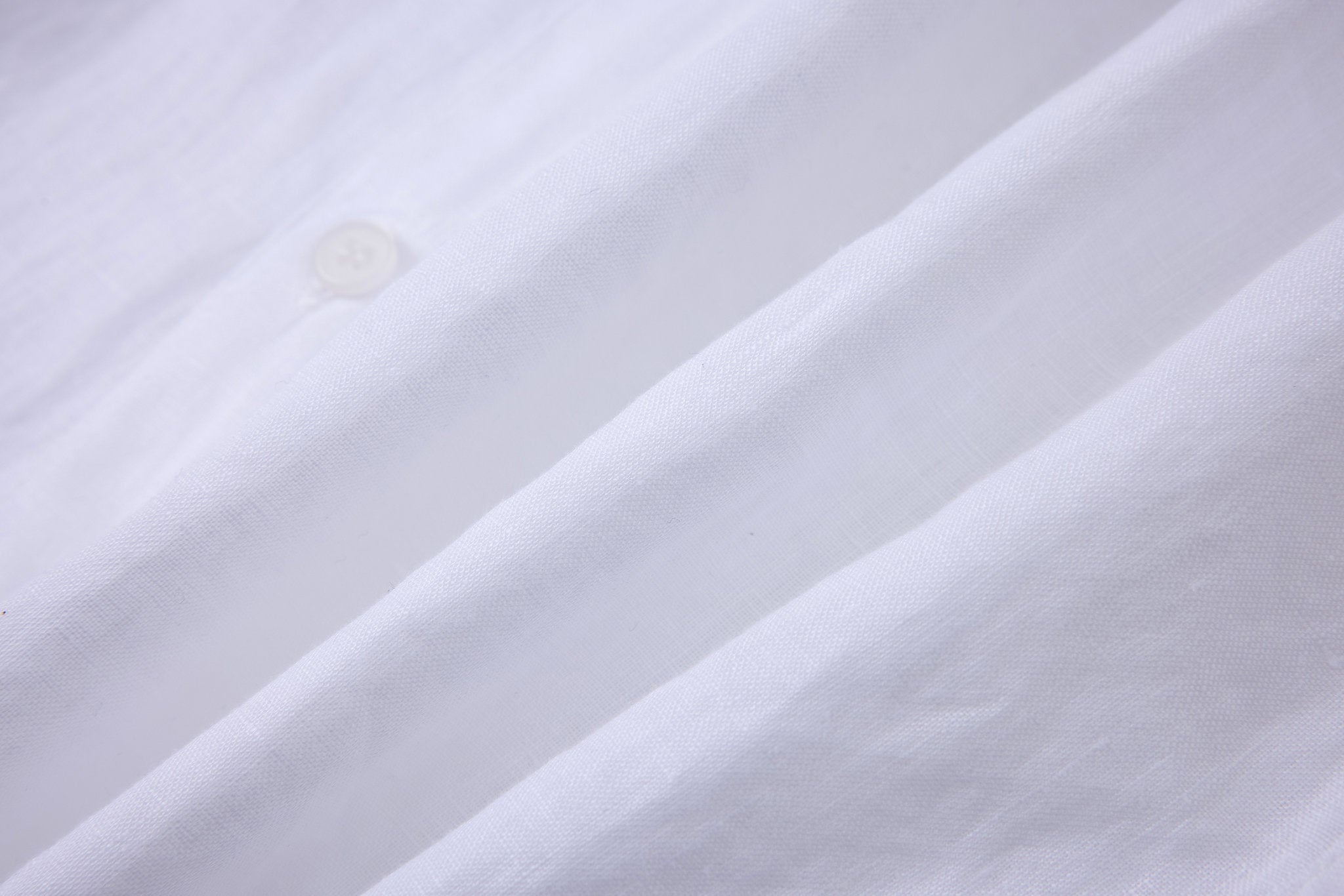 Linen Short Sleeves-White