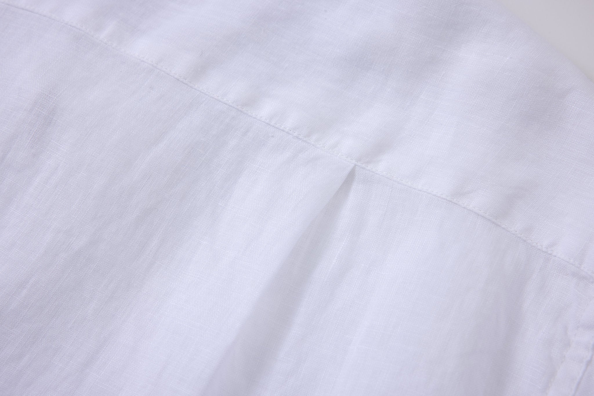 Linen Short Sleeves-White