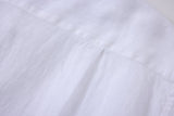 Linen Short Sleeves-White