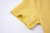 Linen Short Sleeves-Lemon-Yellow