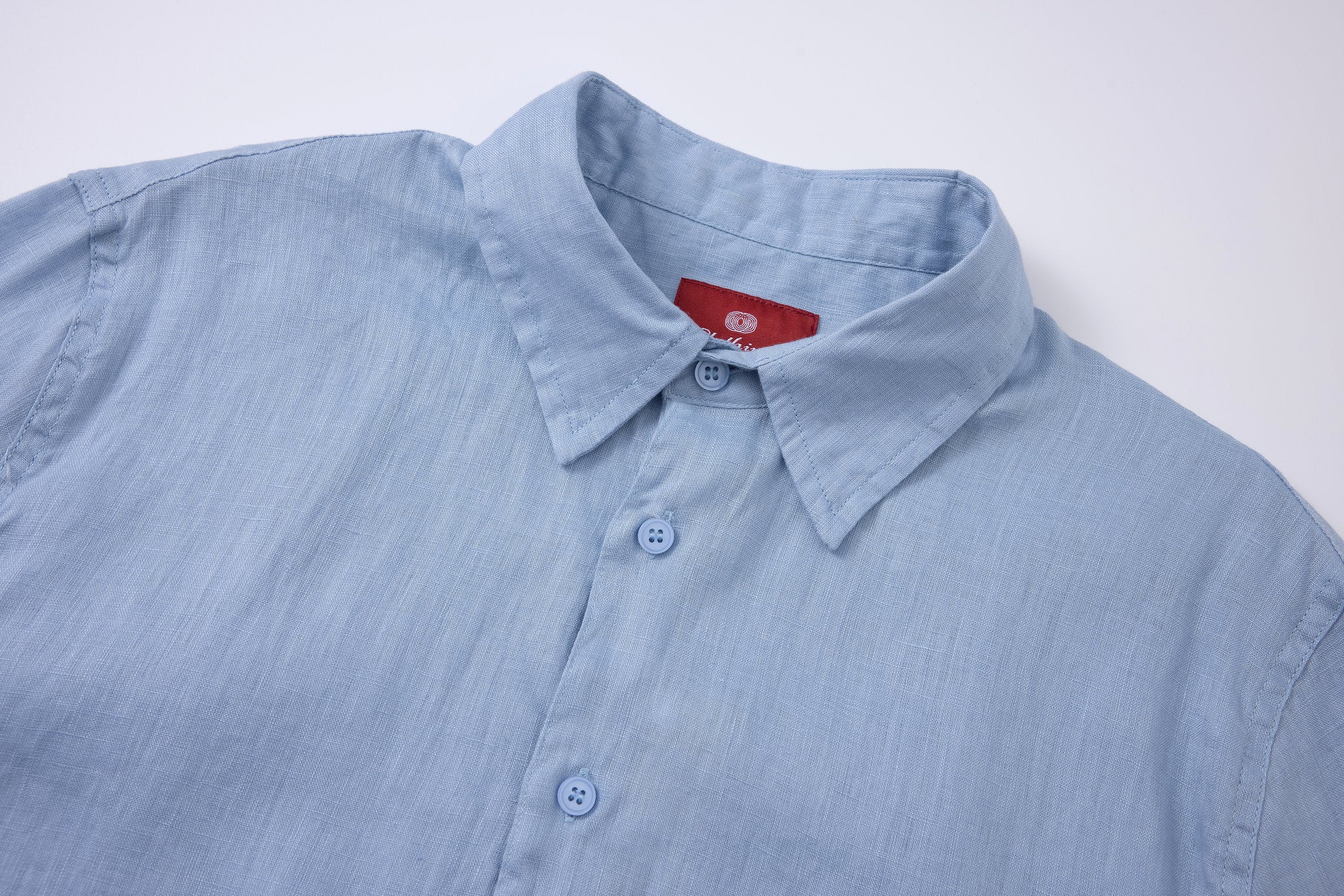 Linen Short Sleeves-Ocean-Blue