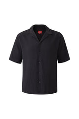 Textured T-shirt-Black