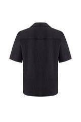 Textured T-shirt-Black