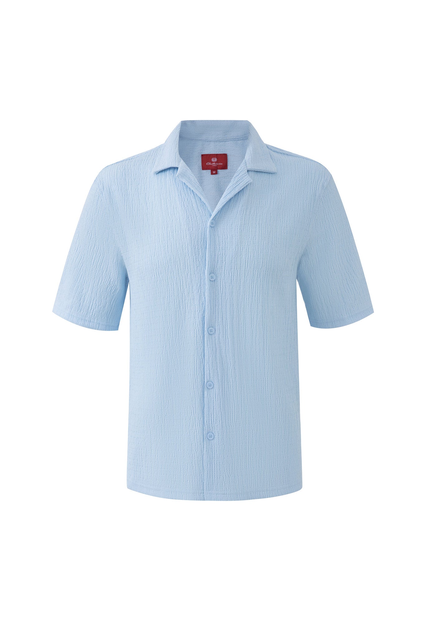 Textured T-shirt-Baby-Blue