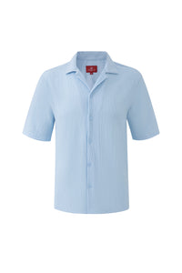 Textured T-shirt-Baby-Blue
