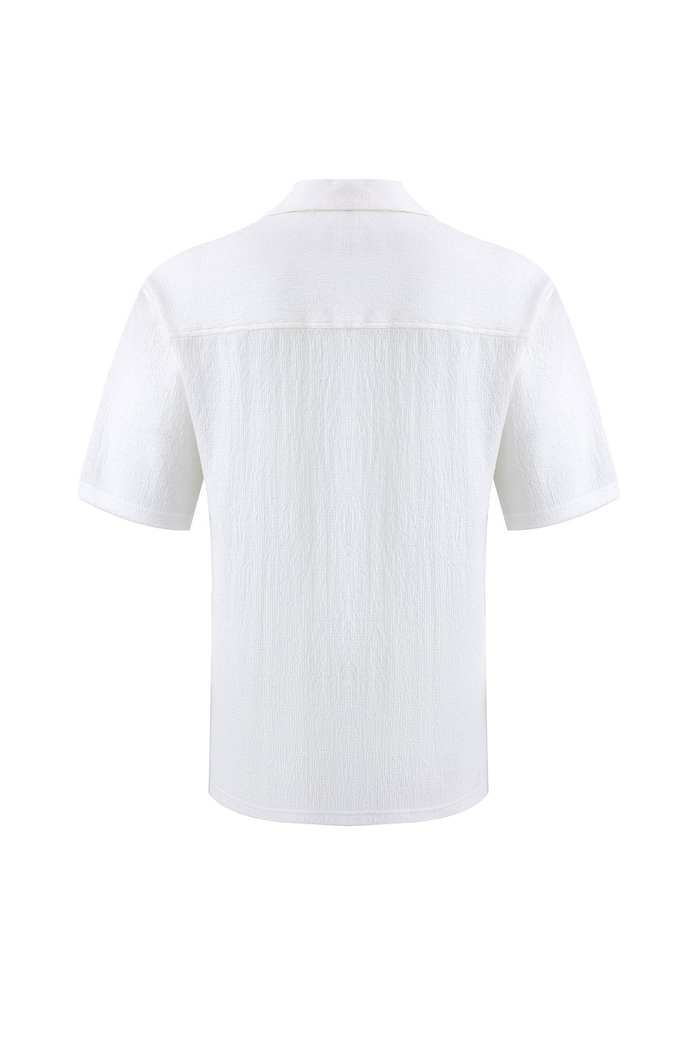 Textured T-shirt-White