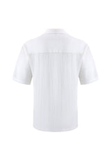 Textured T-shirt-White