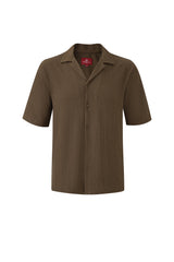 Textured T-shirt-Olive