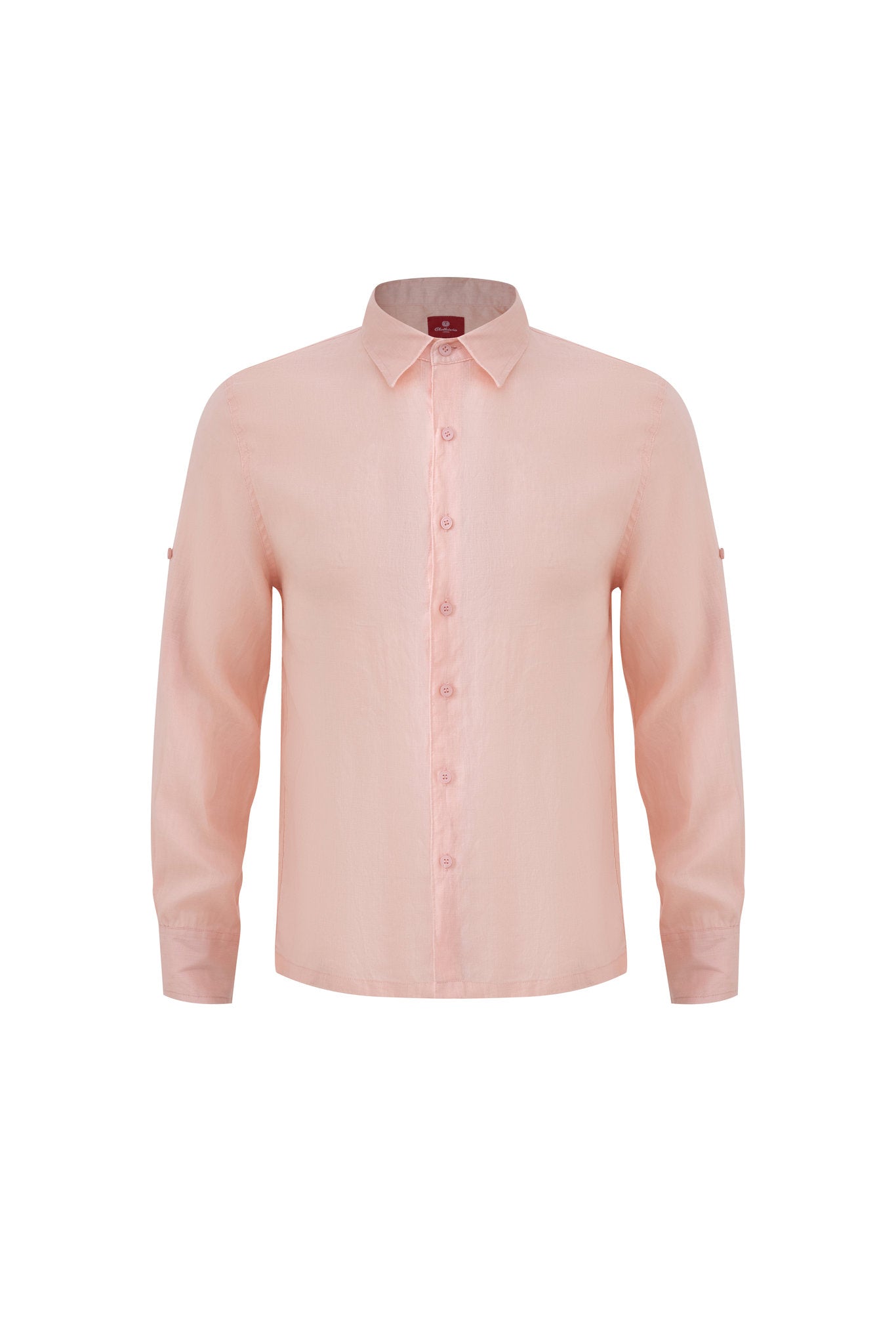 Linen Long Sleeves-Pink