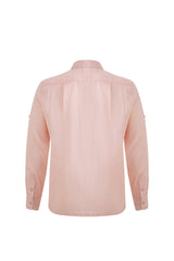 Linen Long Sleeves-Pink