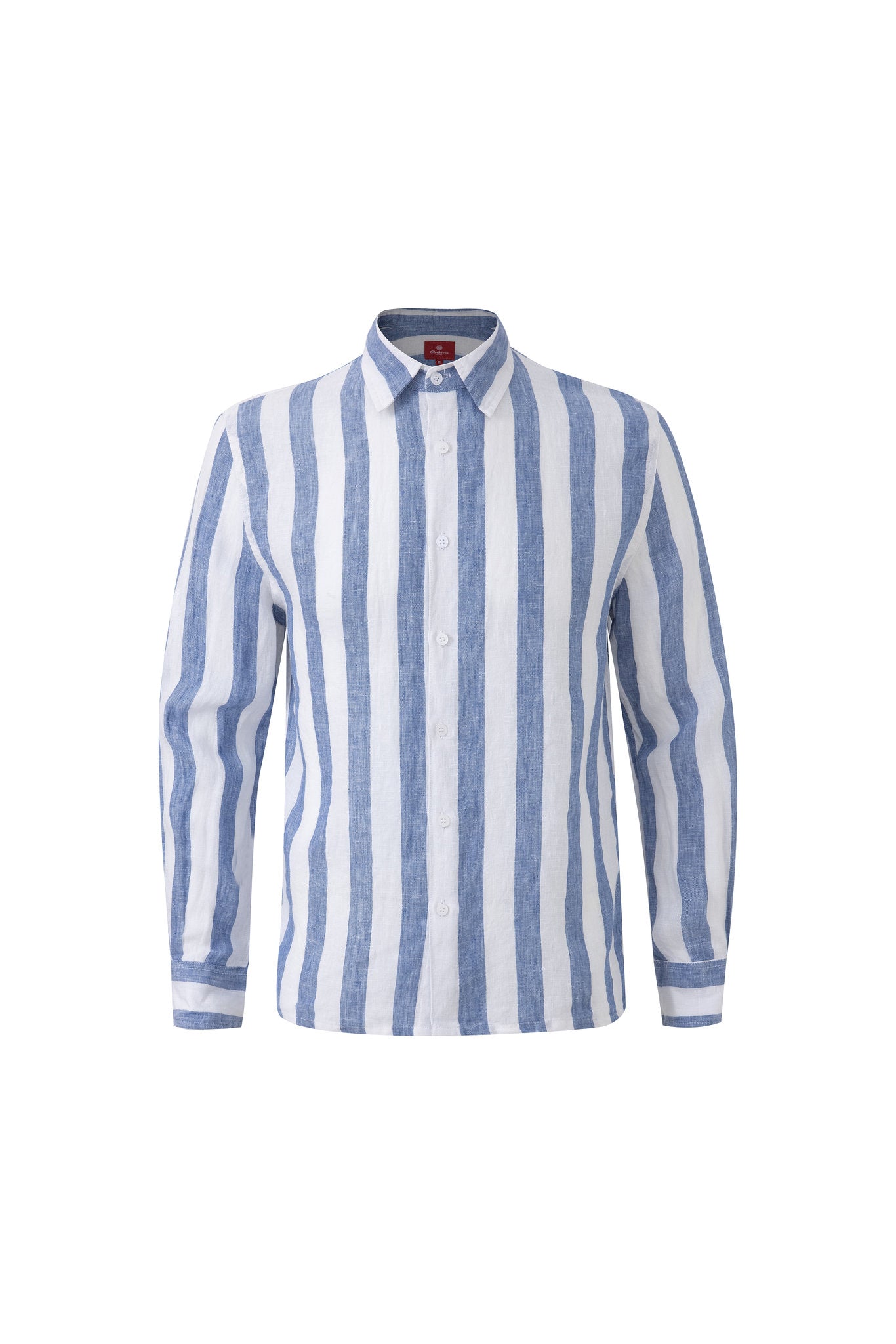 Linen Long Sleeves / stripe-Blue/White