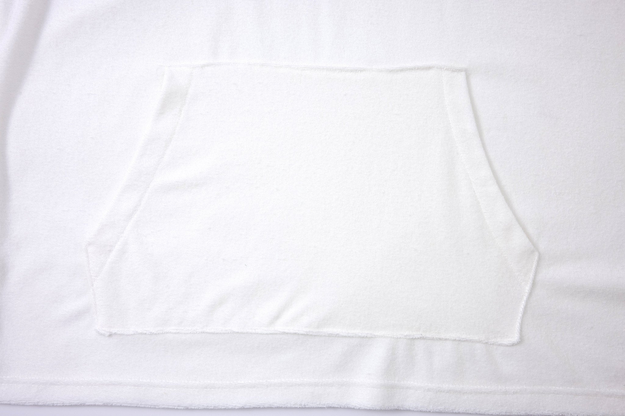 Towel Hoodie-White × Linen Pants-Beige — Combo Look