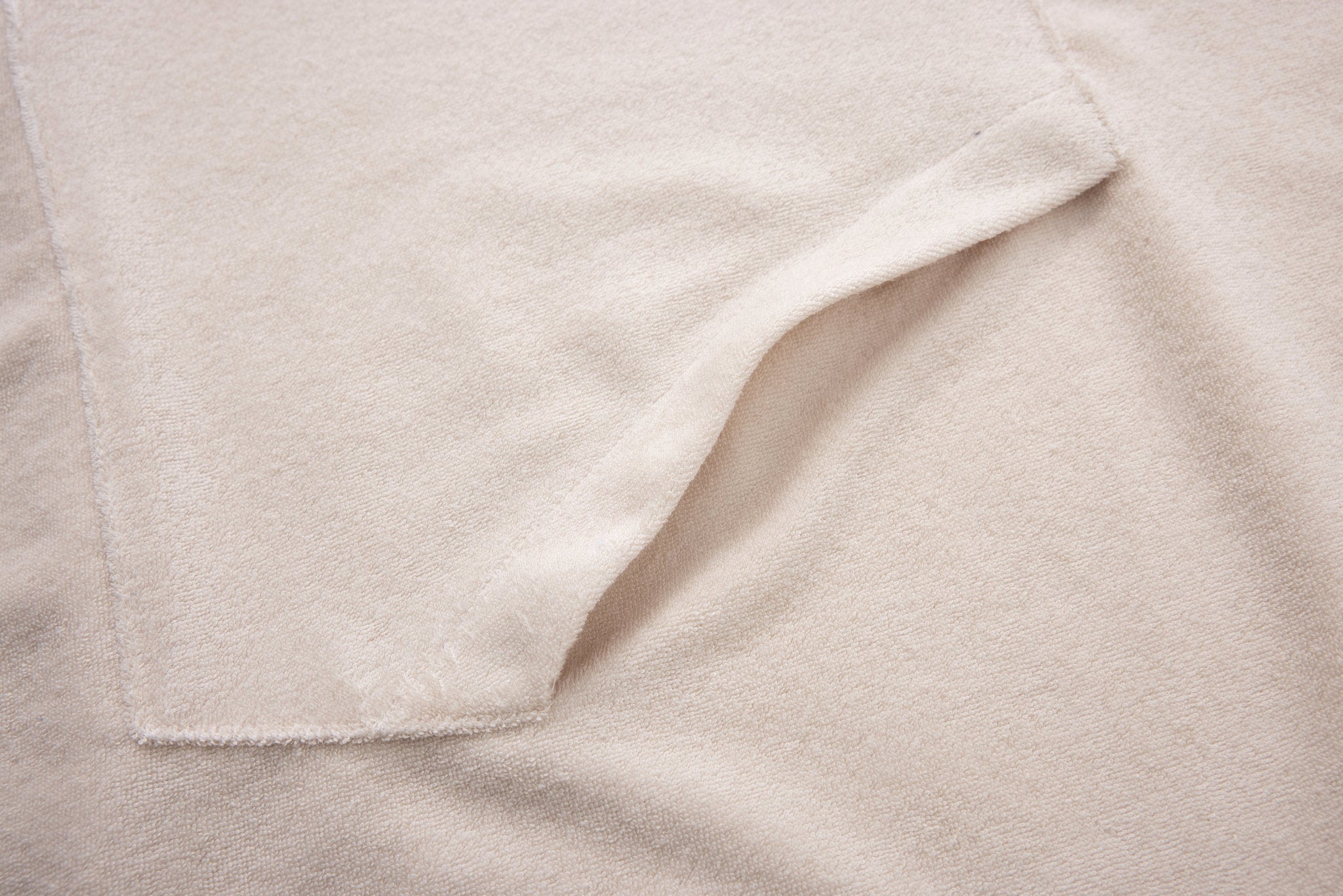 Nautical Swim Shorts -Blue × Towel Hoodie-Beige — Combo Look