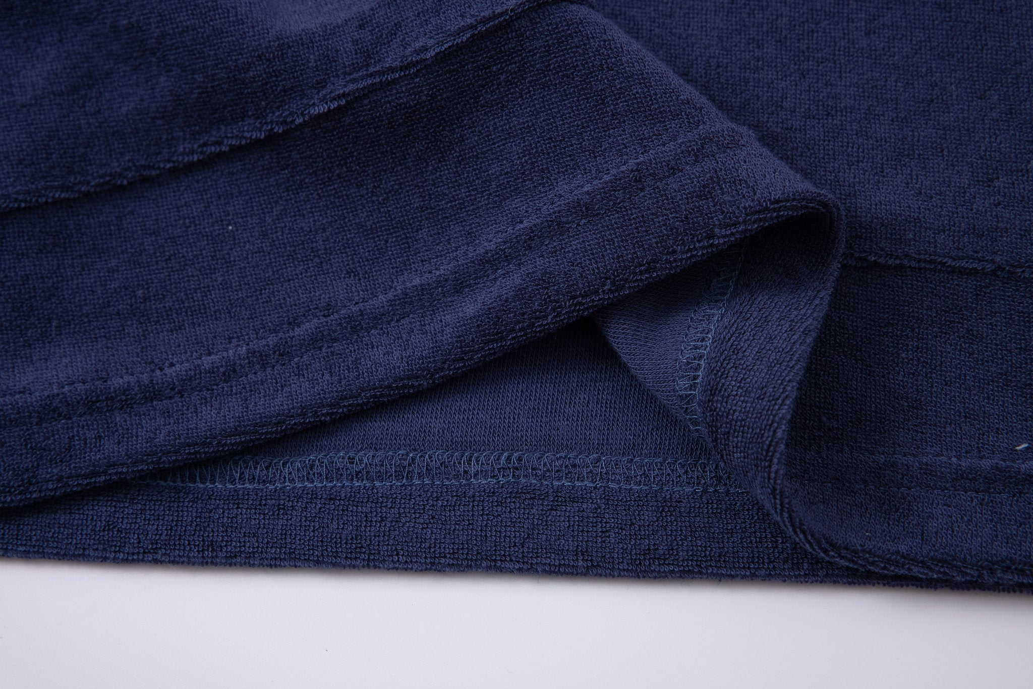 Towel Hoodie-Navy
