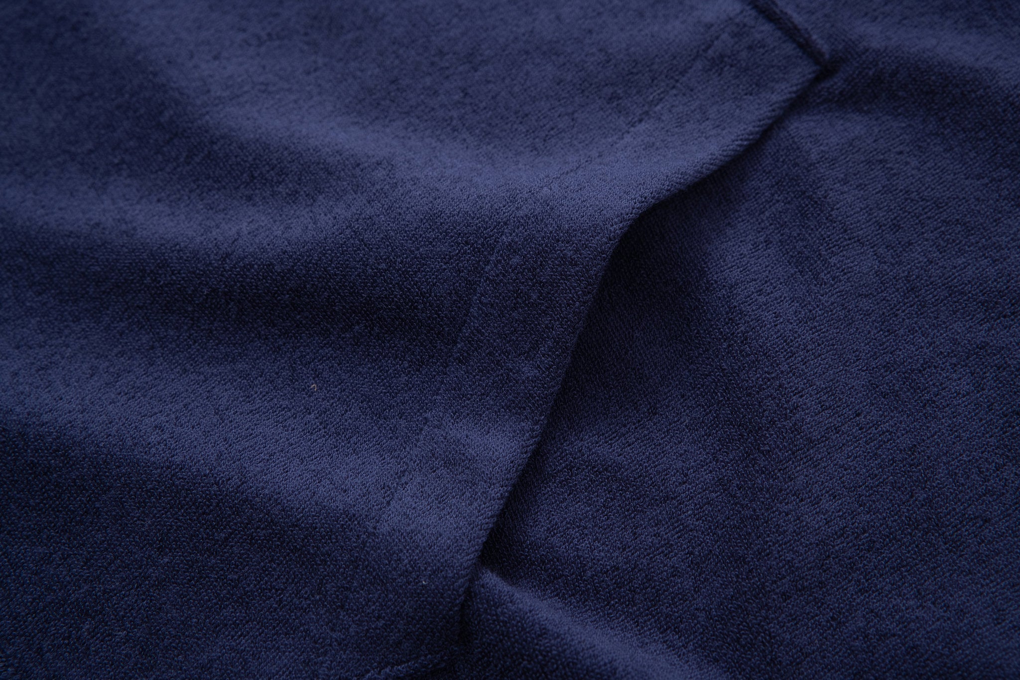 Towel Hoodie-Navy × Linen Pants-Beige — Combo Look