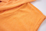 Towel Hoodie-Light-Orange