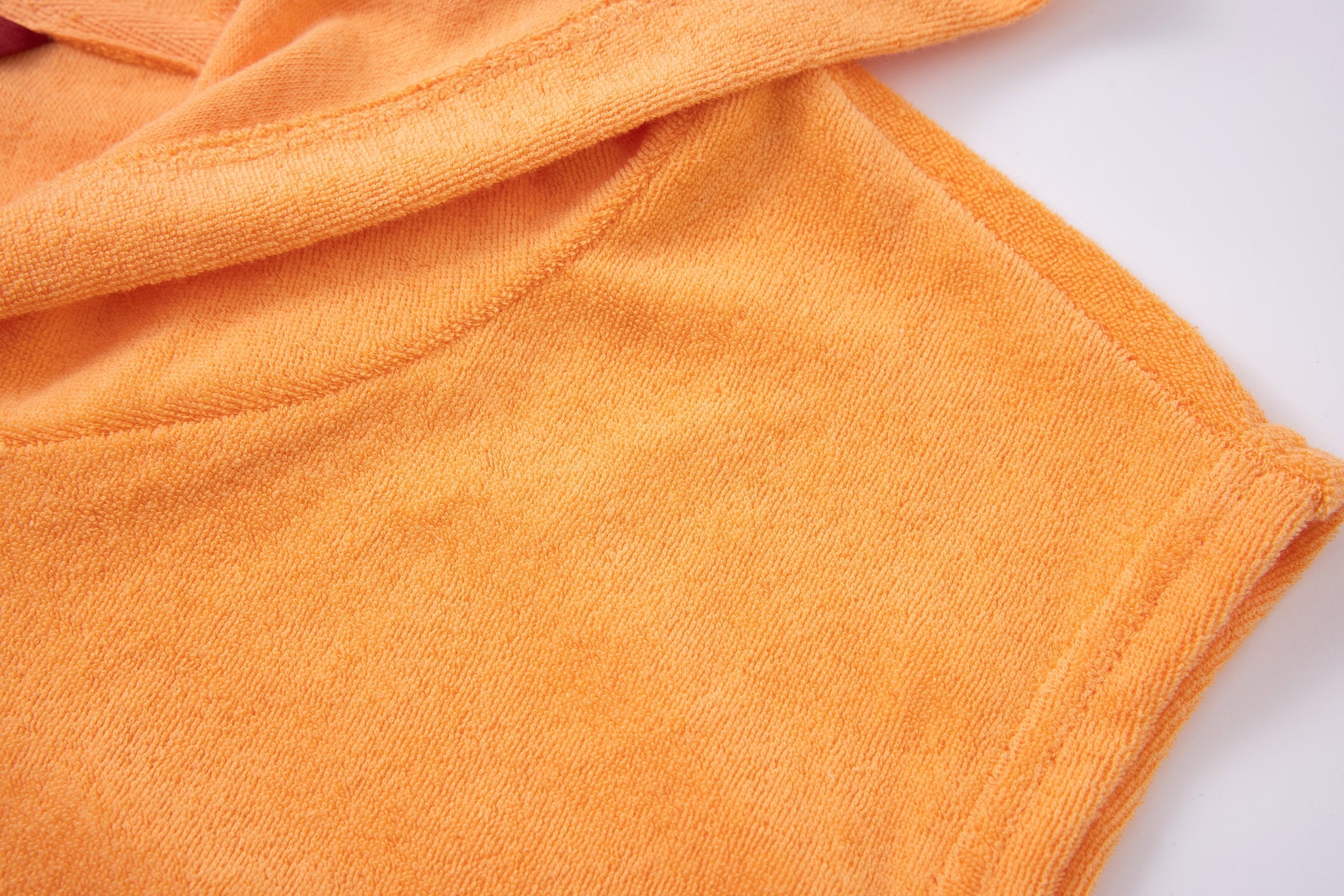 Towel Hoodie-Light-Orange × Linen Pants-Ivory — Combo Look