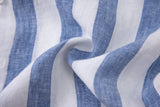 Linen Long Sleeves / stripe-Blue/White