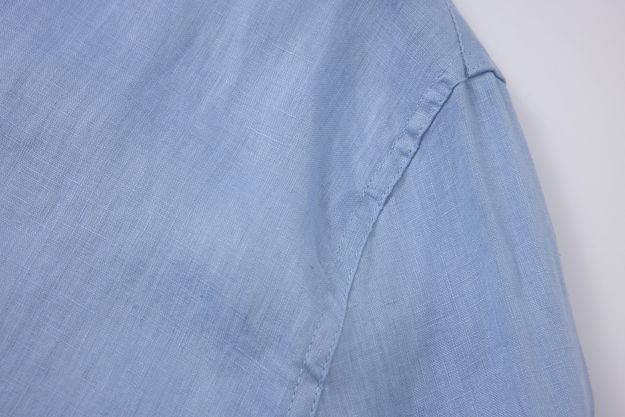 Linen Long Sleeves-Ocean-Blue × Linen Pants-Beige — Combo Look