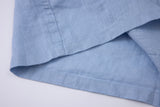 Linen Long Sleeves-Ocean-Blue