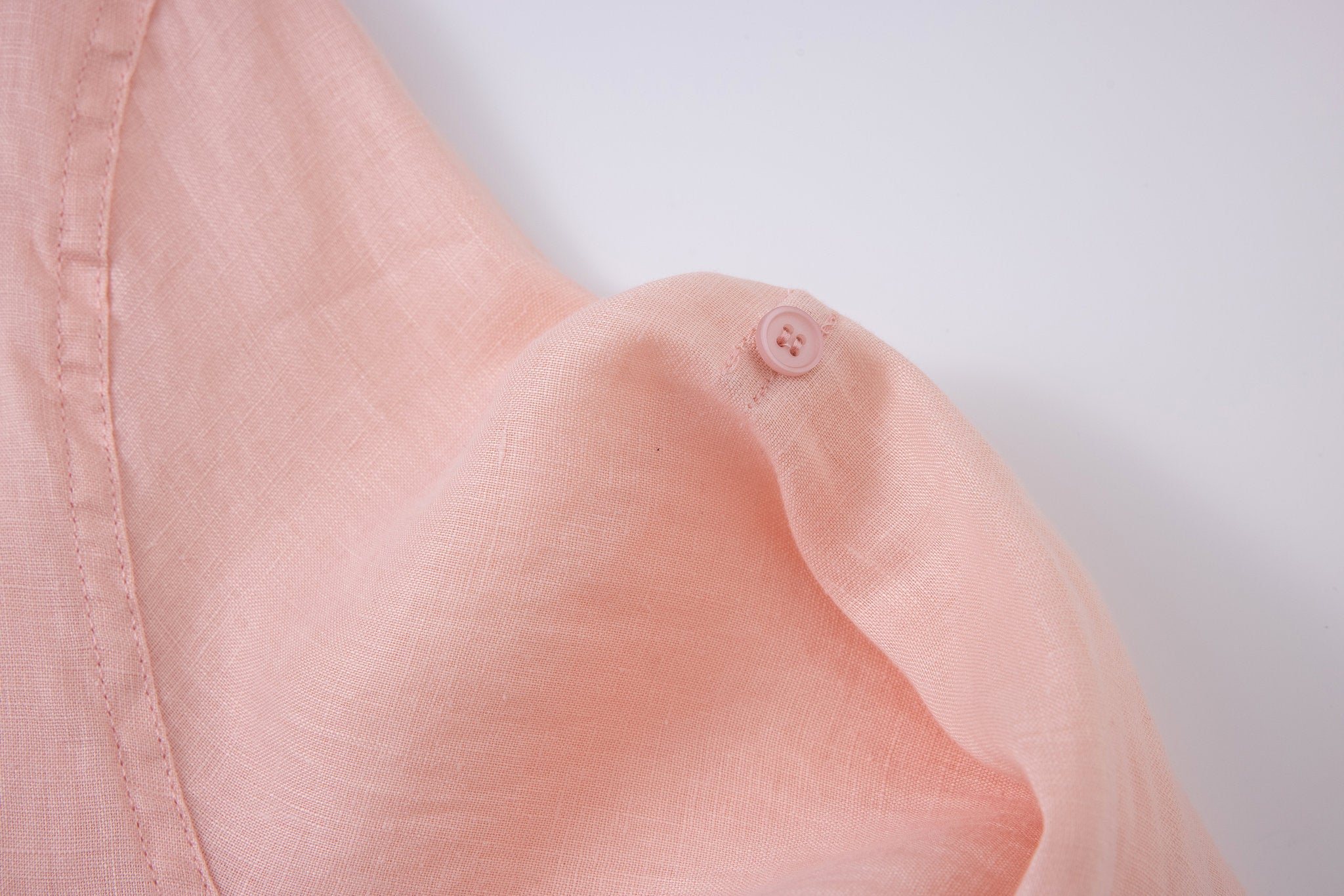 Linen Long Sleeves-Pink