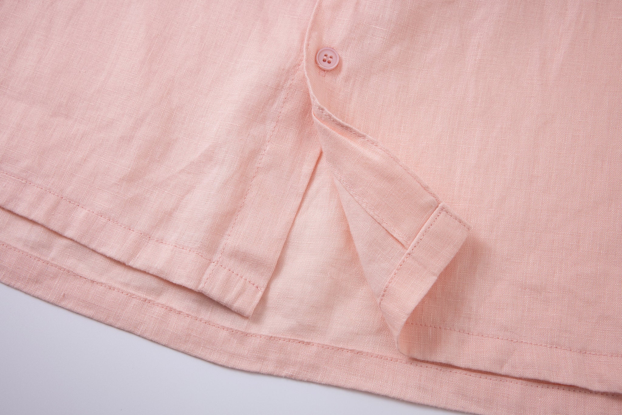 Linen Long Sleeves-Pink