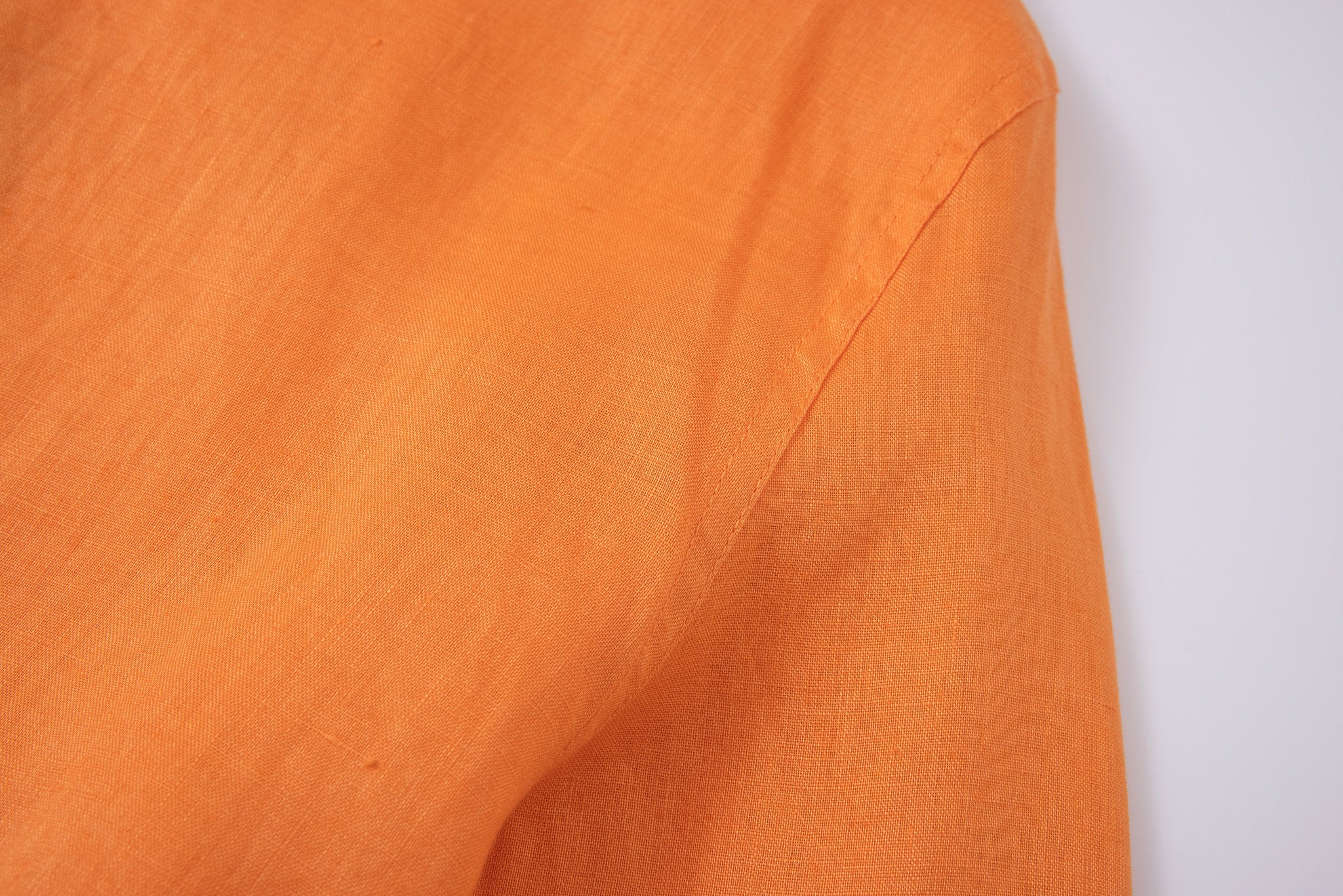 Linen Long Sleeves-Orange