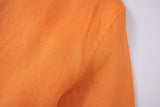 Linen Long Sleeves-Orange