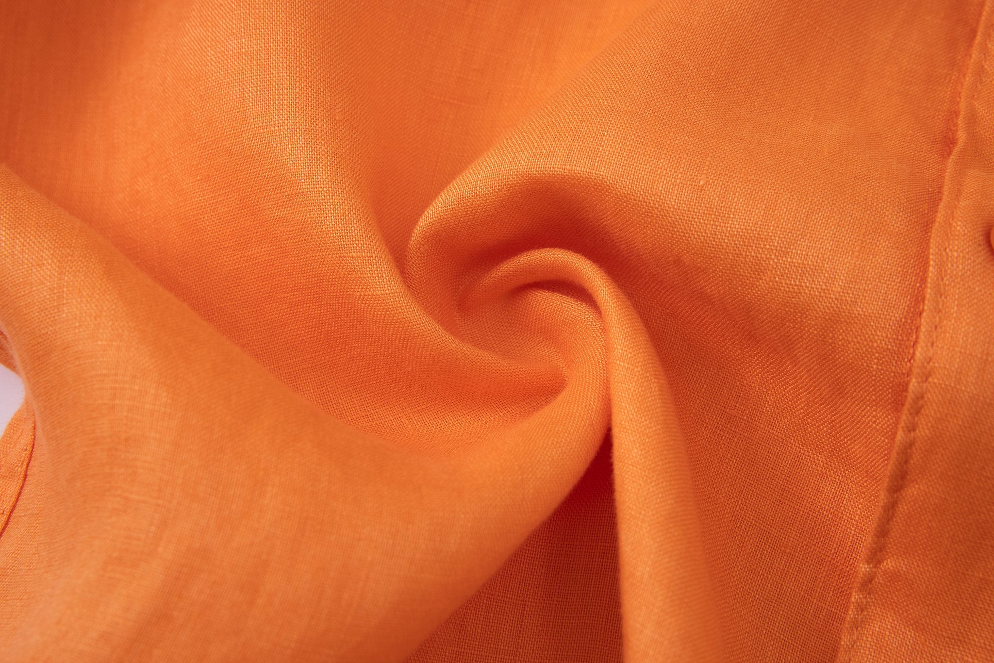 Linen Long Sleeves-Orange × Linen Pants-Ivory — Combo Look