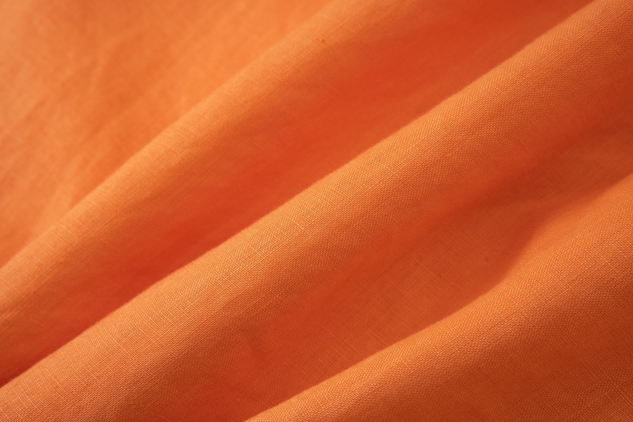 Linen Long Sleeves-Orange × Linen Pants-Ivory — Combo Look