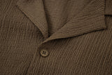Textured T-shirt-Olive