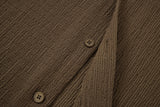 Textured T-shirt-Olive