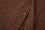 Textured T-shirt-Brown