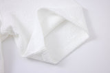 Textured T-shirt-White