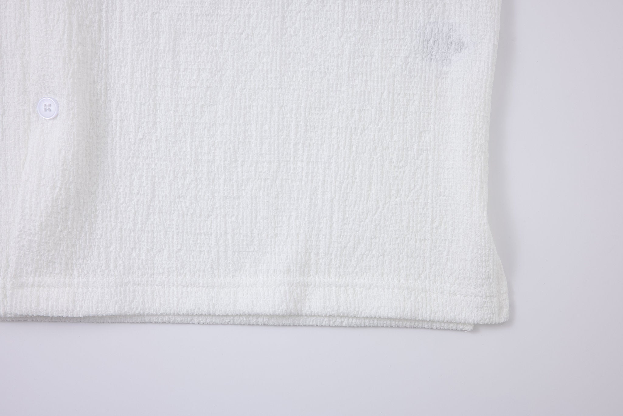 Textured T-shirt-White × Chino Short-Beige — Combo Look